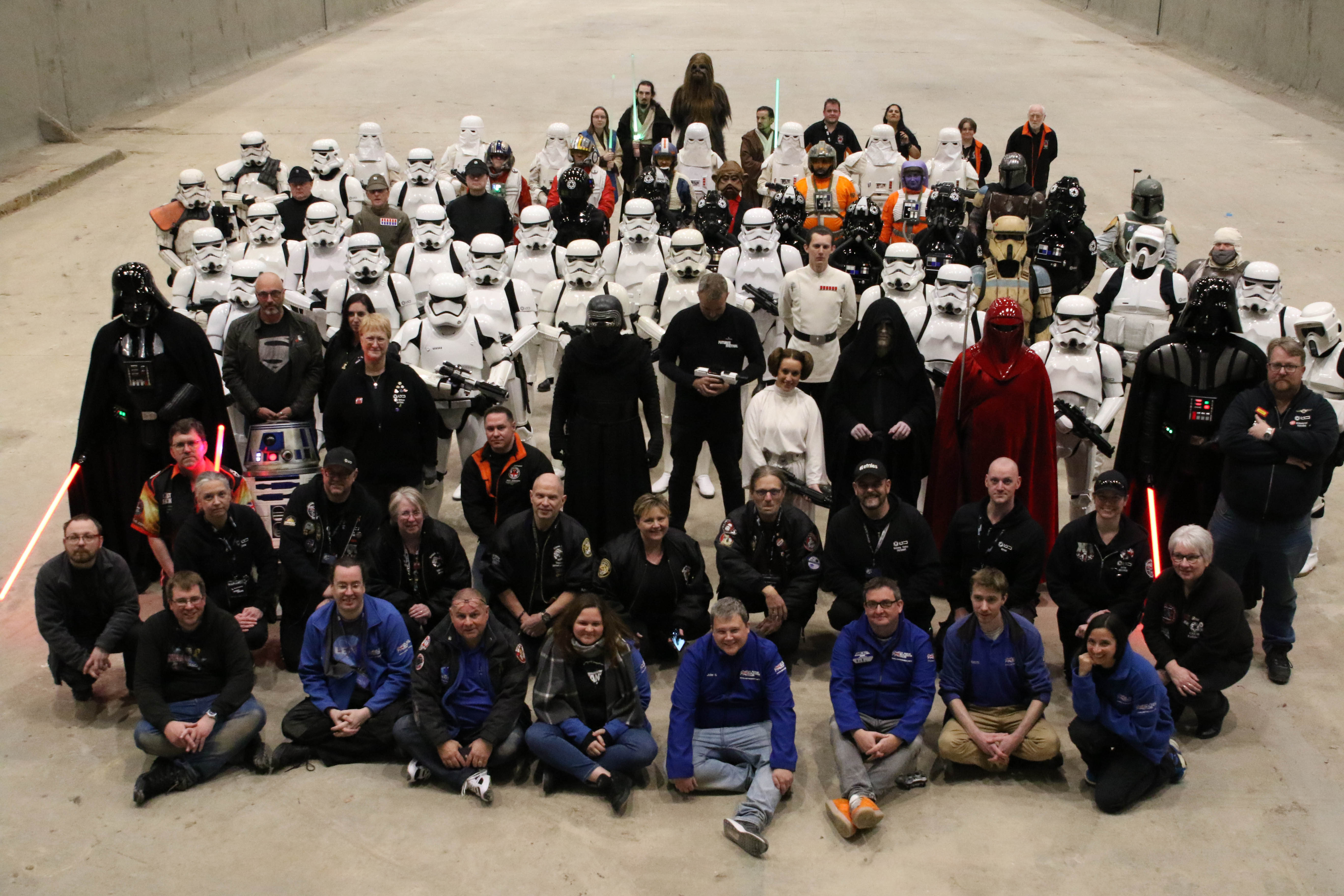 501st UK Garrison with Rebel Legion and R2 Builders at Pinewood Studios for Futures Festival 18-Nov-2022