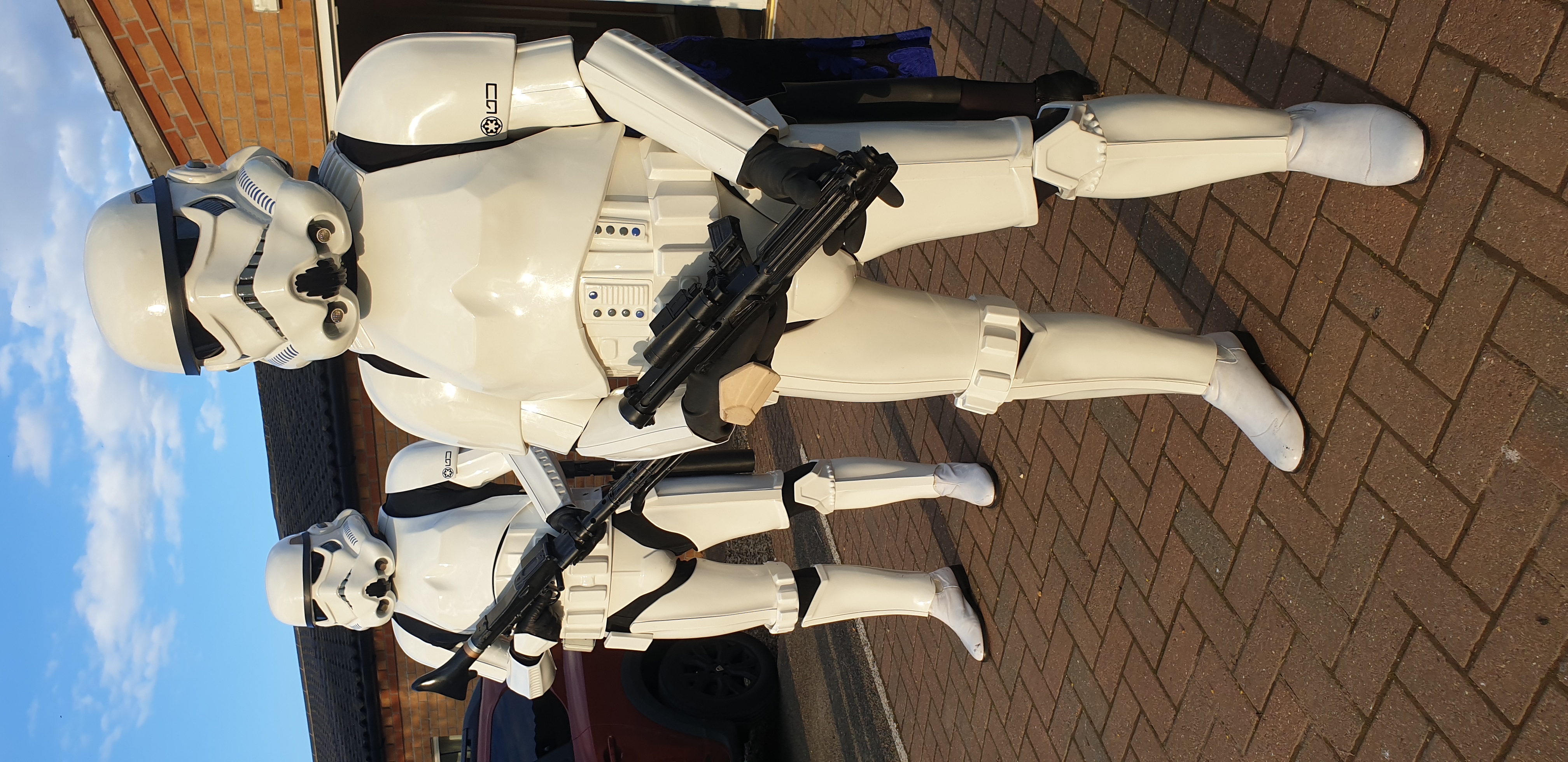 TK-8664 and TK-70046 outside GOREFIELD Community Sports Pavilion